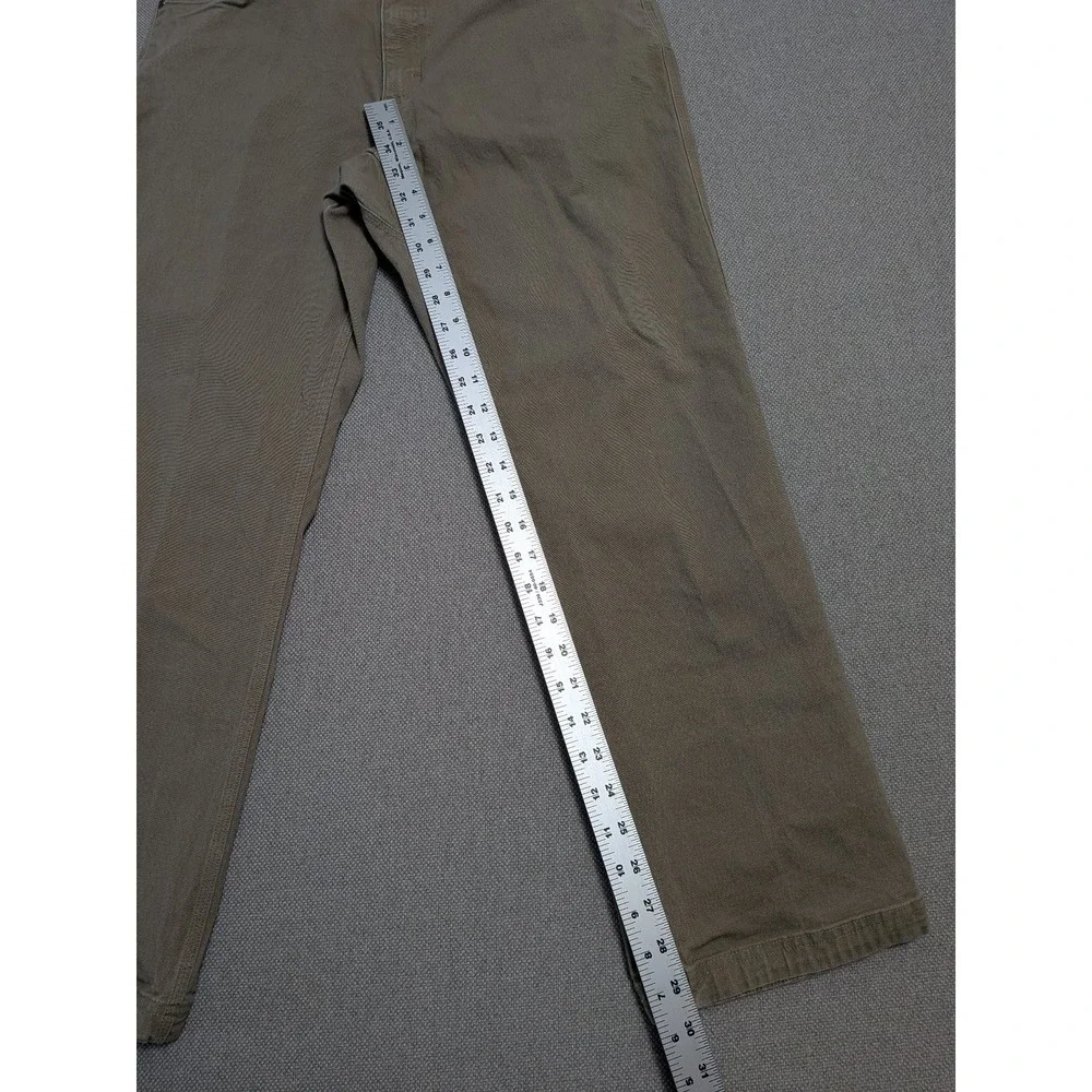 Duluth Men's Flex Fire Hose Pants 36x30 Desert Khaki Cotton Stretch Workwear